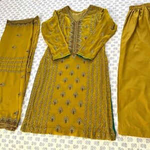 Chiffon Sequin Embellished Salwar Kameez